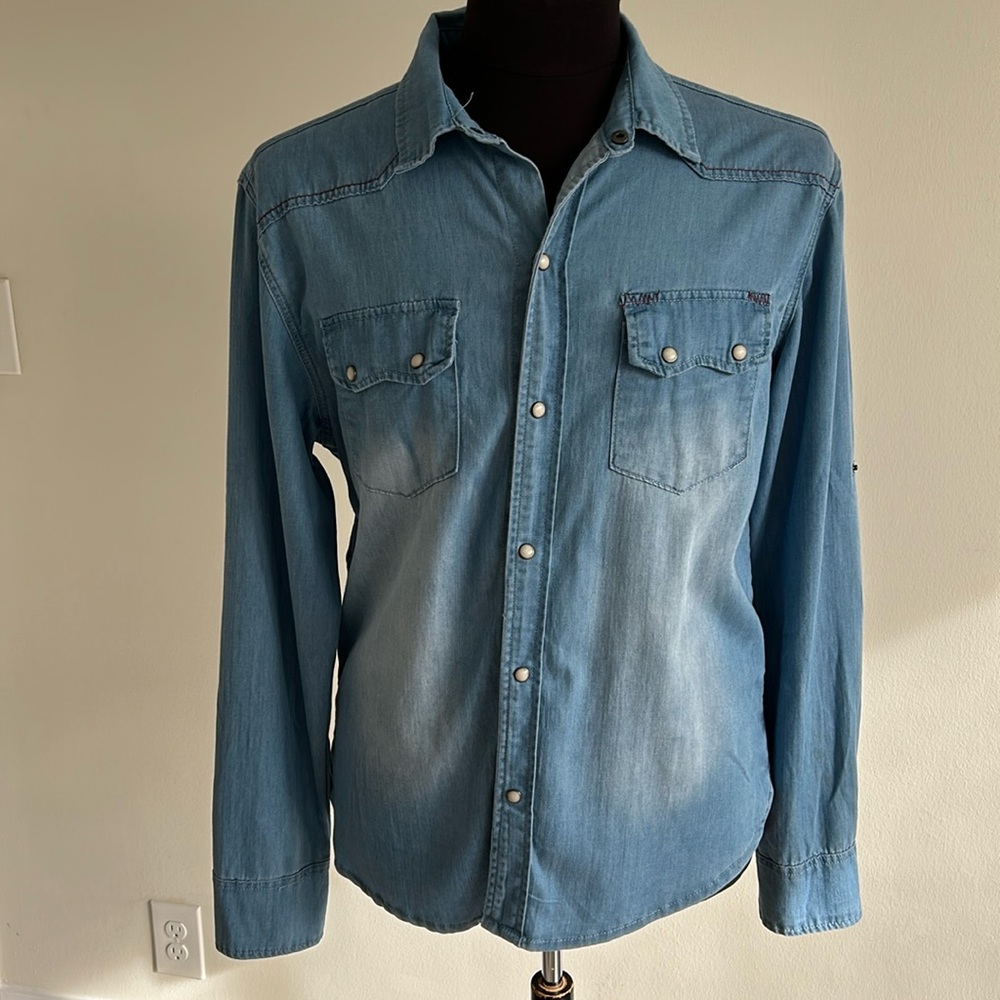 Men western shirt long sleeve